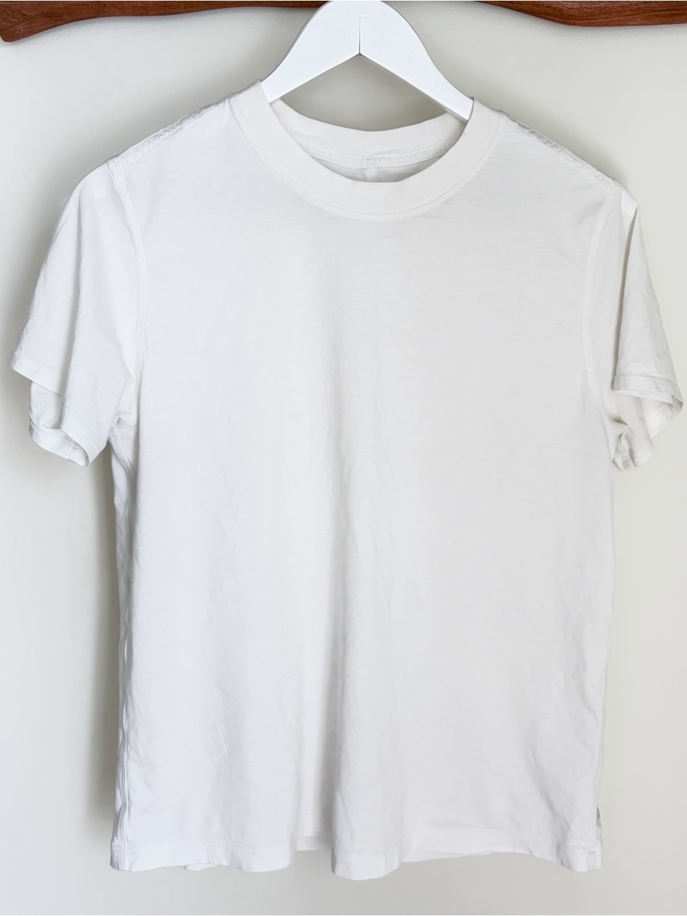 Lululemon All Yours Cotton T-Shirt White sz 6 - Picture 2 of 5